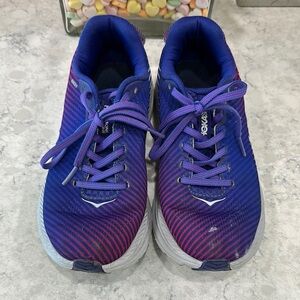 Hoka Vibrant Purple and Blue Sneakers
